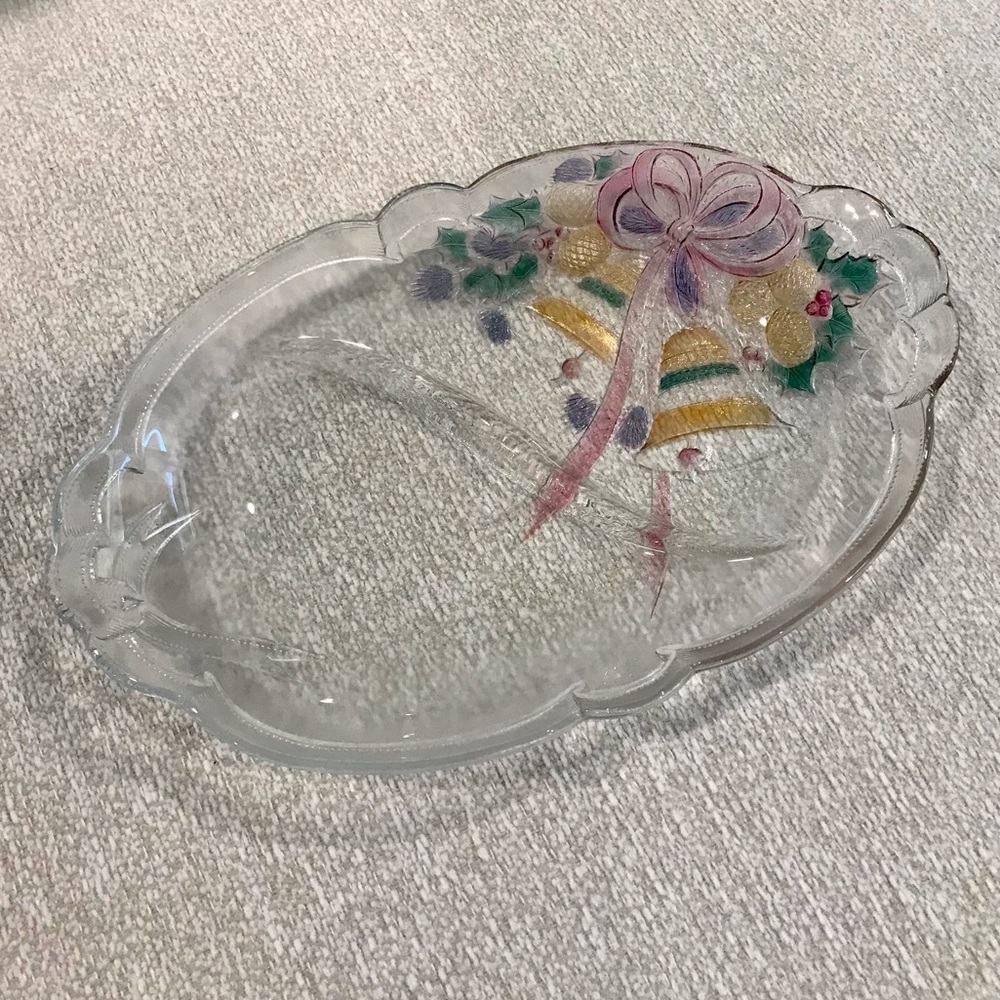 Glass Partitioned Candy Dish